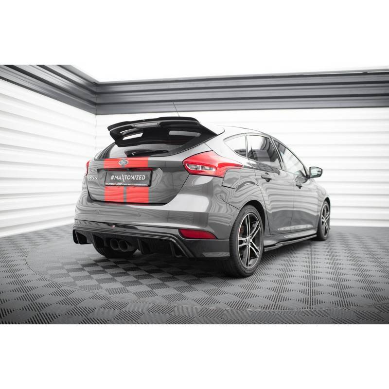 Maxton - Rajout Du Pare-Chocs Arriere Ford Focus ST Mk3 FL (RS-Look) Noir Brillant Maxton - Rajout Du Pare-Chocs Arriere Ford Focus ST Mk3 FL (RS-Look) Noir Brillant