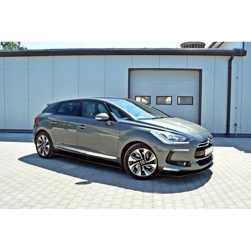 Maxton - RAJOUTS DES BAS DE CAISSE POUR CITROEN DS5 FACELIFT, PREFACE Noir Brillant