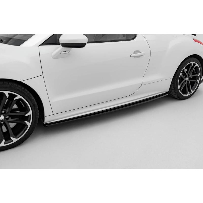 Maxton - Rajouts Des Bas De Caisse Peugeot RCZ Mk1 / Mk1 Facelift Noir Brillant