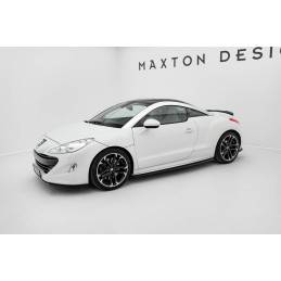 Maxton - Rajouts Des Bas De Caisse Peugeot RCZ Mk1 / Mk1 Facelift Noir Brillant