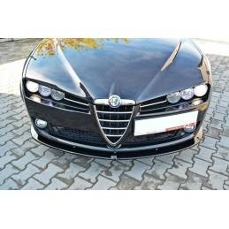 Maxton - LAME DU PARE-CHOCS AVANT v.2 ALFA ROMEO 159 Noir Brillant