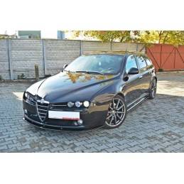 Maxton - LAME DU PARE-CHOCS AVANT v.2 ALFA ROMEO 159 Noir Brillant