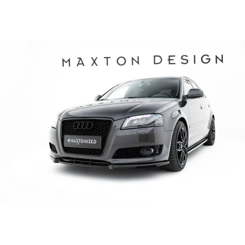Maxton - LAME DU PARE-CHOCS AVANT AUDI A3 8P (APRES FACELIFT) Noir Brillant Maxton - LAME DU PARE-CHOCS AVANT AUDI A3 8P (APRES FACELIFT) Noir Brillant
