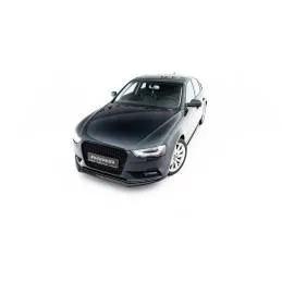 Maxton - Lame Du Pare-Chocs Avant V.2 Audi A4 B8 FL Noir Brillant