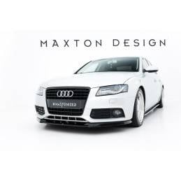 Maxton - Lame Du Pare-Chocs Avant V.1 Audi A4 B8 Noir Brillant
