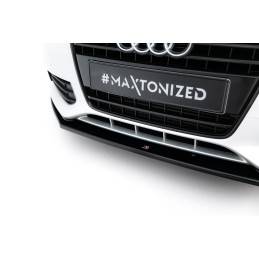 Maxton - Lame Du Pare-Chocs Avant V.2 Audi A4 B8 Noir Brillant