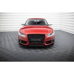 Maxton - Lame Du Pare-Chocs Avant Audi S5 / A5 S-Line 8T Noir Brillant
