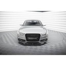 Maxton - Lame Du Pare-Chocs Avant V.1 Audi S5 / A5 S-Line 8T FL Noir Brillant