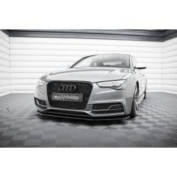 Maxton - Lame Du Pare-Chocs Avant V.2 Audi S5 / A5 S-Line 8T FL Noir Brillant