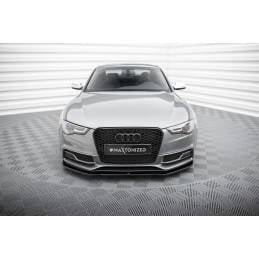 Maxton - Lame Du Pare-Chocs Avant V.2 Audi S5 / A5 S-Line 8T FL Noir Brillant
