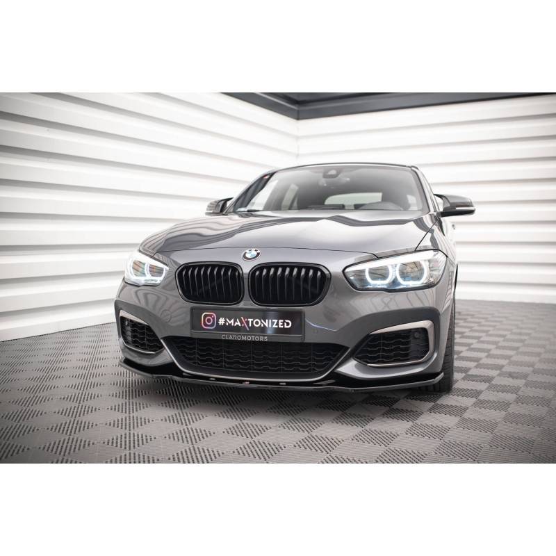 Maxton - LAME DU PARE-CHOCS AVANT / SPLITTER V.1 BMW 1 F20/F21 M-Power FACELIFT Noir Brillant Maxton - LAME DU PARE-CHOCS AVANT / SPLITTER V.1 BMW 1 F20/F21 M-Power FACELIFT Noir Brillant