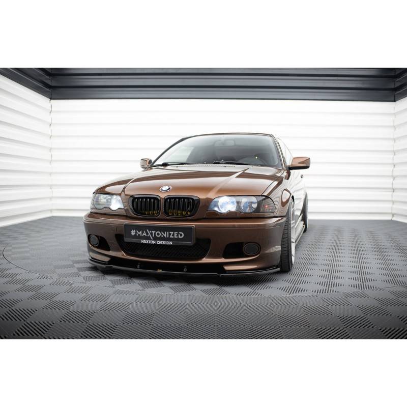 Maxton - LAME DU PARE-CHOCS AVANT V.1 BMW 3 E46 MPACK COUPE Noir Brillant Maxton - LAME DU PARE-CHOCS AVANT V.1 BMW 3 E46 MPACK COUPE Noir Brillant