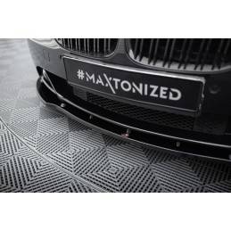Maxton - LAME DE PARE-CHOCS AVANT BMW 6 E63 / E64 (AVANT FACELIFT) v.1 Noir Brillant