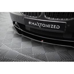 Maxton - LAME DE PARE-CHOCS AVANT BMW 6 E63 / E64 (AVANT FACELIFT) V.2 Noir Brillant