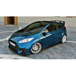 Maxton - Lame Du Pare-Chocs Avant (Focus RS Look Pare-Chocs) Ford Fiesta Mk7 FL Noir Brillant