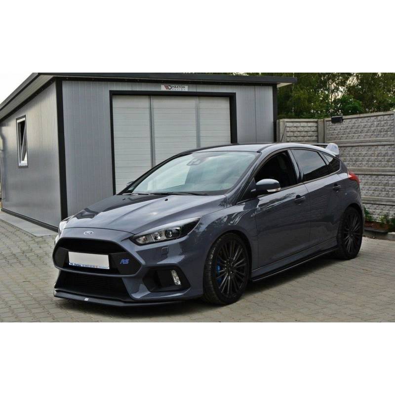 Maxton - Lame Du Pare-Chocs Avant V.2 Ford Focus RS Mk3 Noir Brillant