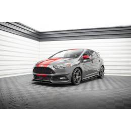 Maxton - Lame Du Pare-Chocs V.1 Ford Focus ST Mk3 FL Noir Brillant