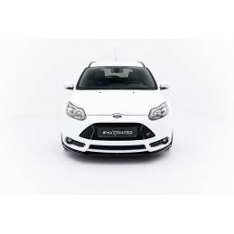 Maxton - Lame Du Pare-Chocs Avant V.1 Ford Focus ST Mk3 Noir Brillant