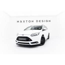 Maxton - Lame Du Pare-Chocs Avant V.1 Ford Focus ST Mk3 Noir Brillant