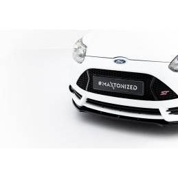 Maxton - Lame Du Pare-Chocs Avant V.1 Ford Focus ST Mk3 Noir Brillant