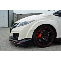 Maxton - LAME DU PARE-CHOCS AVANT v.2 HONDA CIVIC IX TYPE R Noir Brillant