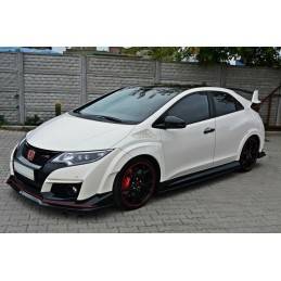 Maxton - LAME DU PARE-CHOCS AVANT v.2 HONDA CIVIC IX TYPE R Noir Brillant