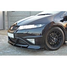 Maxton - LAME DU PARE-CHOCS AVANT HONDA CIVIC VIII TYPE R GP Noir Brillant