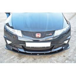 Maxton - LAME DU PARE-CHOCS AVANT HONDA CIVIC VIII TYPE R GP Noir Brillant