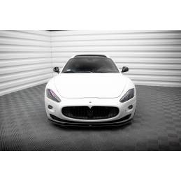 Maxton - LAME DU PARE-CHOCS AVANT MASERATI GRANTURISMO 2007-2011 Noir Brillant