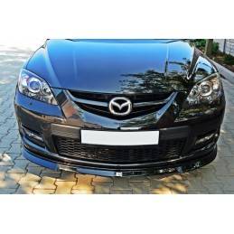 Maxton - LAME DU PARE-CHOCS AVANT MAZDA 3 MPS MK1 (AVANT FACELIFT) Noir Brillant