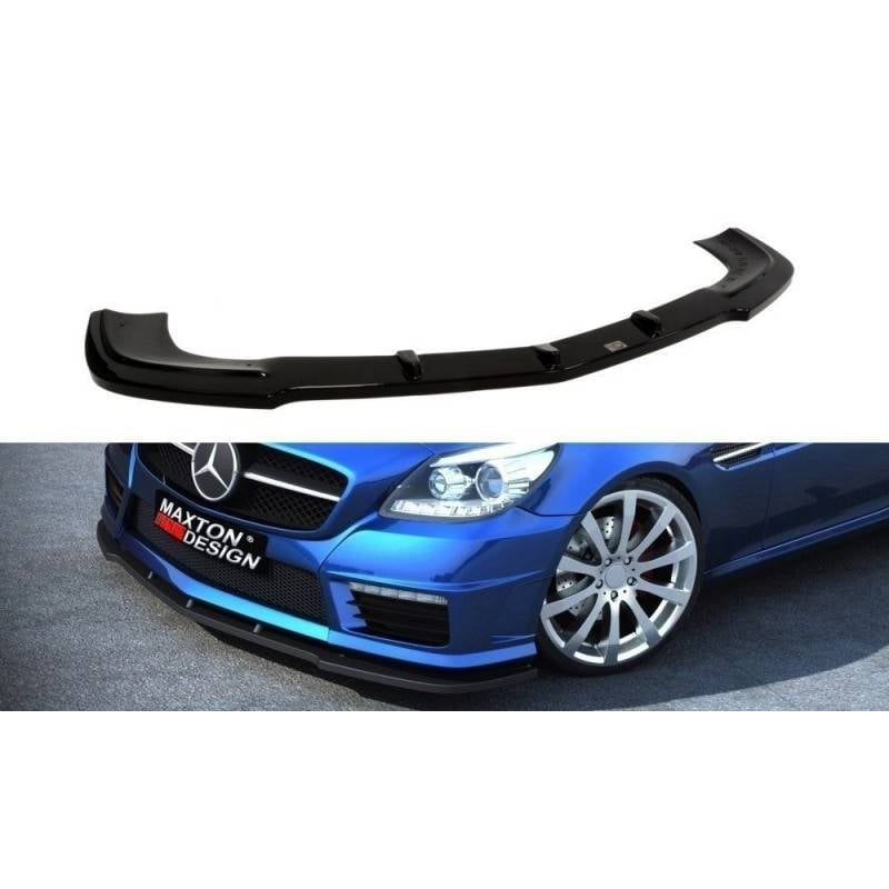 Maxton - LAME DU PARE-CHOCS AVANT Mercedes-Benz SLK 55 AMG R172 Noir Brillant