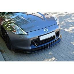Maxton - LAME DU PARE-CHOCS AVANT Nissan 370Z Noir Brillant