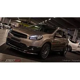 Maxton - LAME DU PARE-CHOCS AVANT NISSAN QASHQAI (APRES FACELIFT) Noir Brillant