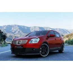 Maxton - LAME DU PARE-CHOCS AVANT NISSAN QASHQAI (AVANT FACELIFT) Noir Brillant