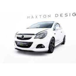 Maxton - LAME DE PARE-CHOCS AVANT OPEL CORSA D (POUR OPC / VXR) Noir Brillant