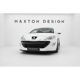 Maxton - Lame Du Pare-Chocs Avant V.1 Peugeot RCZ Mk1 Noir Brillant