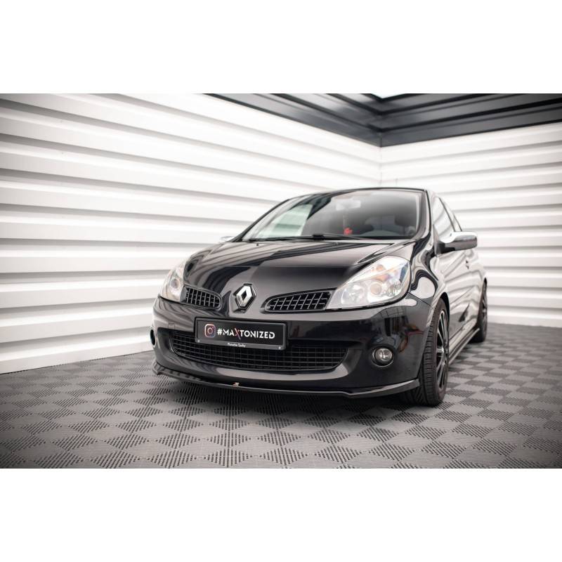 Maxton - LAME DU PARE-CHOCS AVANT RENAULT CLIO III RS Noir Brillant Maxton - LAME DU PARE-CHOCS AVANT RENAULT CLIO III RS Noir Brillant