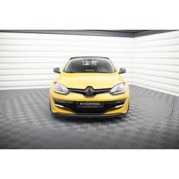 Maxton - LAME DU PARE CHOCS AVANT RENAULT MEGANE 3 RS v.1 Noir Brillant