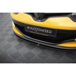 Maxton - LAME DU PARE CHOCS AVANT RENAULT MEGANE 3 RS v.1 Noir Brillant