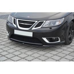 Maxton - LAME DU PARE-CHOCS AVANT Saab 9-3 Aero Mk2 Facelift Noir Brillant