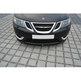Maxton - LAME DU PARE-CHOCS AVANT Saab 9-3 Aero Mk2 Facelift Noir Brillant