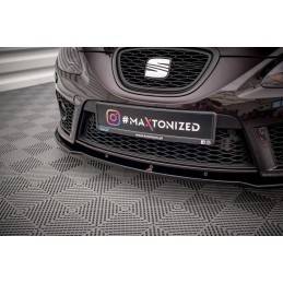 Maxton - LAME DE PARE-CHOCS AVANT SEAT LEON MK2 CUPRA FR (AVANT FACELIFT) Noir Brillant Maxton - LAME DE PARE-CHOCS AVANT SEAT LEON MK2 CUPRA FR (AVANT FACELIFT) Noir Brillant
