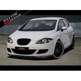 Maxton - LAME DE PARE-CHOCS AVANT SEAT LEON MK2 (AVANT FACELIFT) Noir Brillant