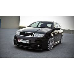Maxton - Lame Du Pare-Chocs Avant Skoda Fabia RS Mk1 Noir Brillant