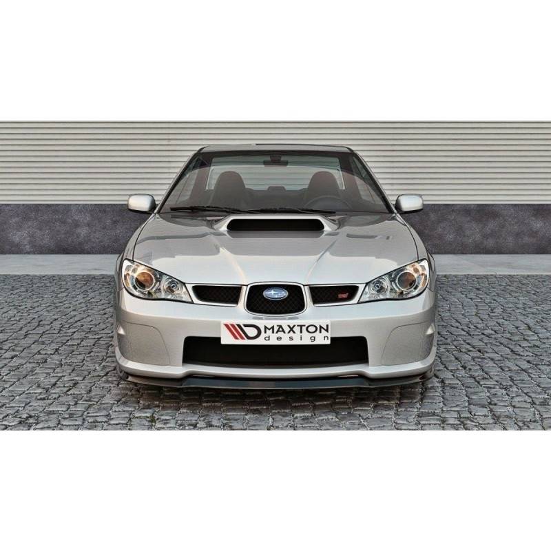 Maxton - Lame / Splitter Subaru Impreza WRX STI (HAWKEYE) Noir Brillant