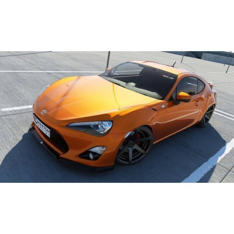 Maxton - LAME DU PARE-CHOCS AVANT TOYOTA GT86 Noir Brillant