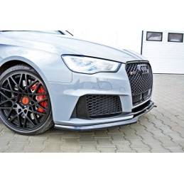 Maxton - Lame Du Pare-Chocs Avant V.1 Audi RS3 8V Sportback Noir Brillant