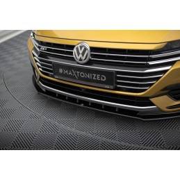 Maxton - LAME DU PARE-CHOCS AVANT Volkswagen Arteon R-Line Noir Brillant