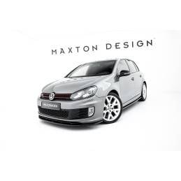 Maxton - LAME DE PARE-CHOCS AVANT VER.2 VW GOLF VI (POUR GOLF GTI 35TH) Noir Brillant