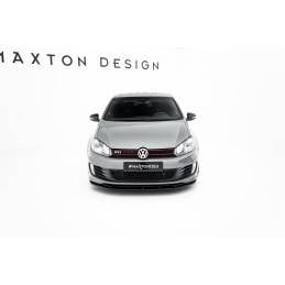 Maxton - LAME DE PARE-CHOCS AVANT VER.2 VW GOLF VI (POUR GOLF GTI 35TH) Noir Brillant